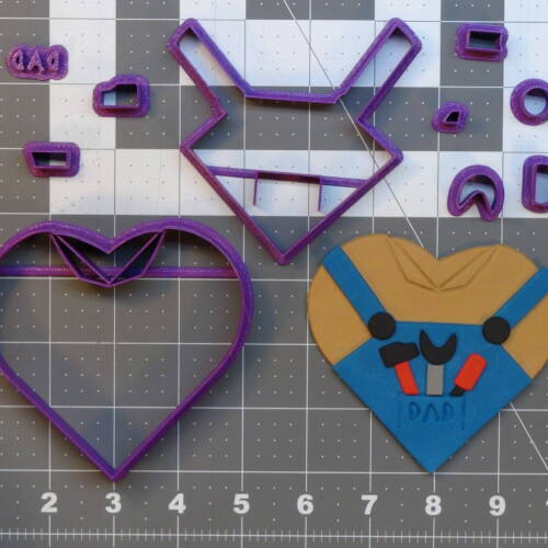 Dad Heart 266-B456 Cookie Cutter Set 4 inch