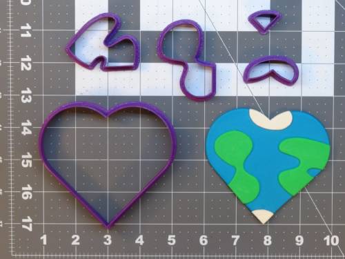 Earth Heart 266-A218 Cookie Cutter Set 4 inch