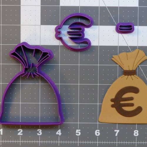Euro Money Bag 266-A916 Cookie Cutter Set 4 inch