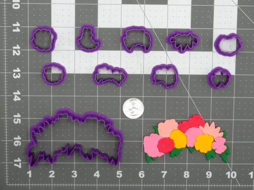 Flower Crown 266-D167 Cookie Cutter Set 4 inch