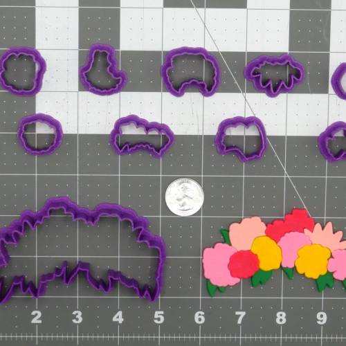 Flower Crown 266-D167 Cookie Cutter Set 4 inch