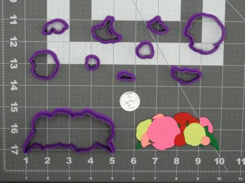 Flower Crown 266-D168 Cookie Cutter Set 4 inch