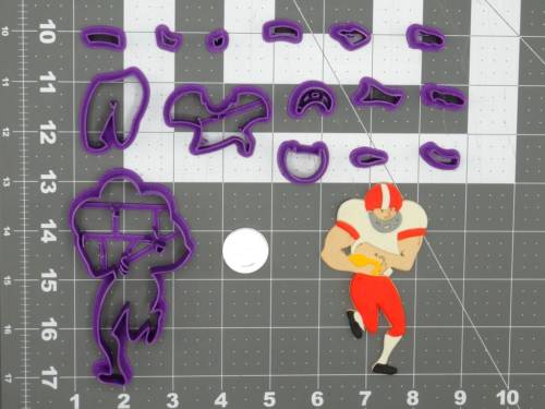 Football Player Body 266-D491 Cookie Cutter Set 4 inch