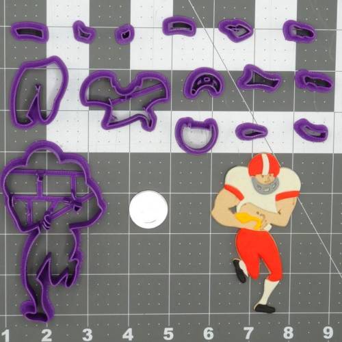 Football Player Body 266-D491 Cookie Cutter Set 4 inch