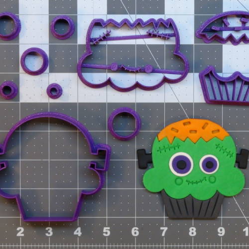 Frankenstein Cupcake 266-C017 Cookie Cutter Set 4 inch