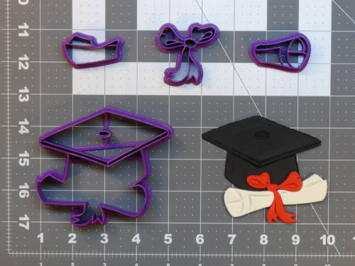 Graduation 266-B384 Cookie Cutter Set 4 inch