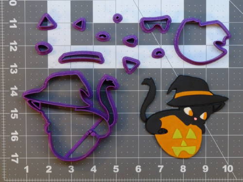 Halloween Cat 266-B808 Cookie Cutter Set 4 inch