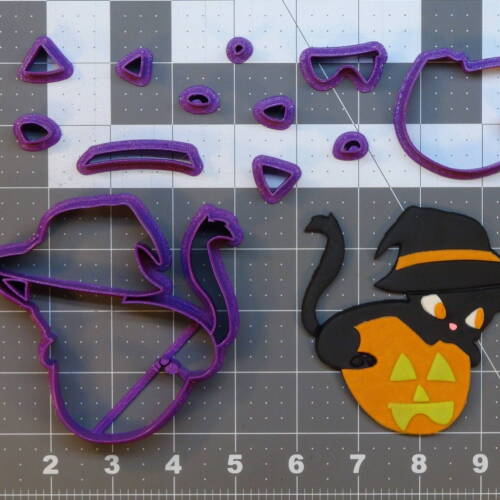 Halloween Cat 266-B808 Cookie Cutter Set 4 inch