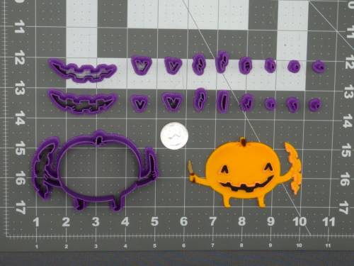 Halloween - Pumpkin with Knife 266-D900 Cookie Cutter Set 4 inch
