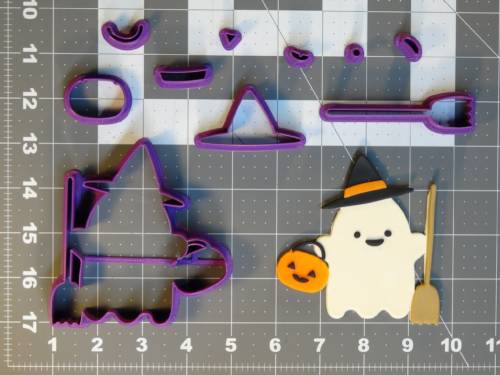 Halloween - Witch Ghost 266-C622 Cookie Cutter Set 4 inch