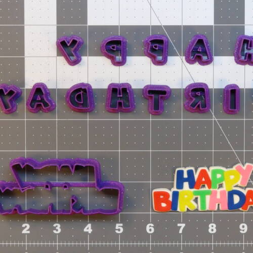 Happy Birthday 266-B402 Cookie Cutter Set 4 inch