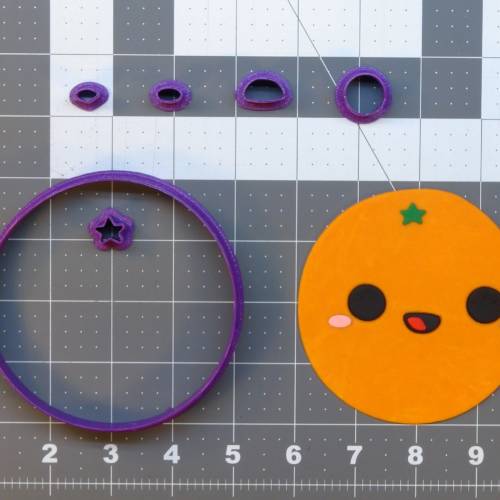 Happy Orange 266-A012 Cookie Cutter Set 4 inch