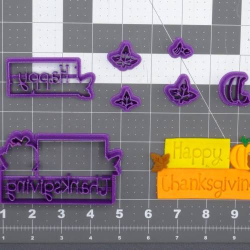 Happy Thanksgiving 266-E169 Cookie Cutter Set 4 inch