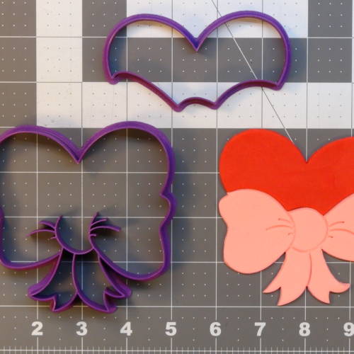 Heart Bow 266-A722 Cookie Cutter Set 4 inch