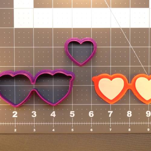 Heart Glasses 266-422 Cookie Cutter Set 4 inch