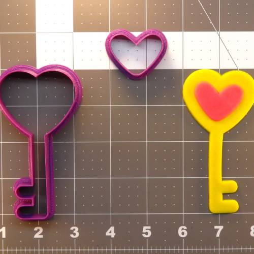 Heart Key 266-423 Cookie Cutter Set 4 inch