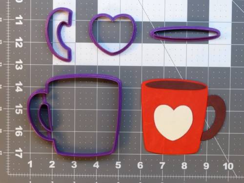 Heart Mug 266-A244 Cookie Cutter Set 4 inch