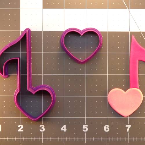 Heart Music Note 266-425 Cookie Cutter Set 4 inch