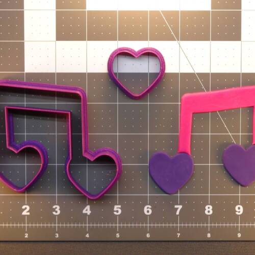 Heart Music Note 266-428 Cookie Cutter Set 4 inch