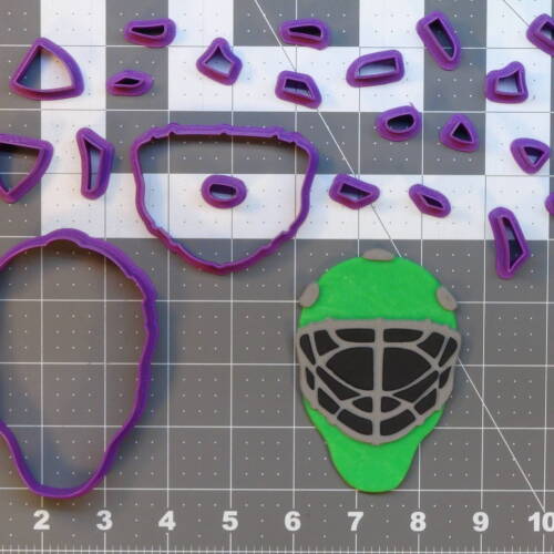 Hockey Goalie Helmet 266-A977 Cookie Cutter Set 4 inch