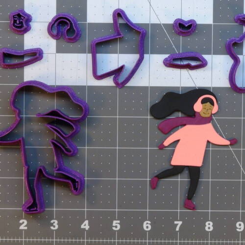 Ice Skater 266-C097 Cookie Cutter Set 4 inch