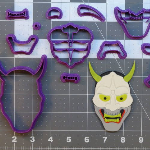 Japanese Oni Mask 266-B800 Cookie Cutter Set 4 inch