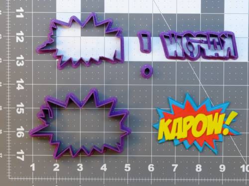 Kapow 266-A229 Cookie Cutter Set 4 inch