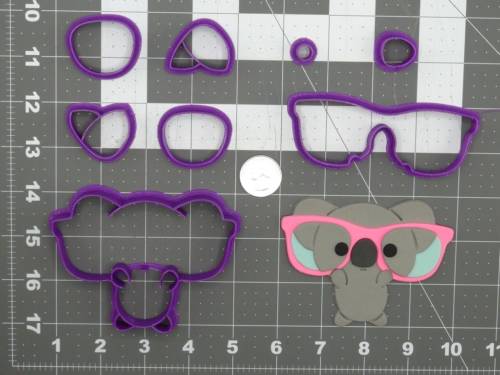 Koala with Glasses Body 266-D136 Cookie Cutter Set 4 inch