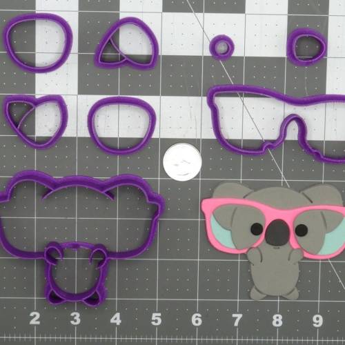 Koala with Glasses Body 266-D136 Cookie Cutter Set 4 inch