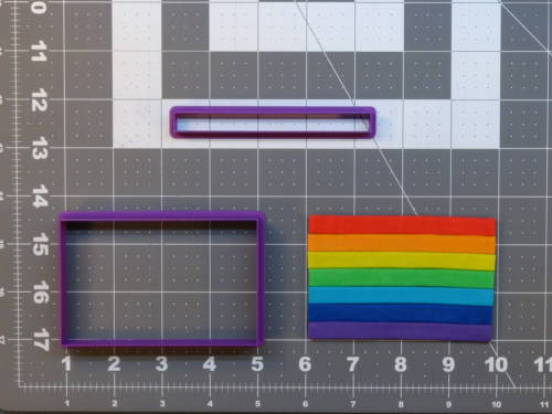 LGBT Flag 266-A563 Cookie Cutter Set 4 inch