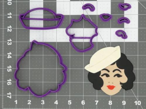 Pin Up Sailor Girl Head 266-C776 Cookie Cutter Set 4 inch