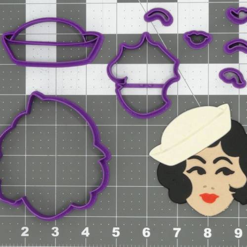 Pin Up Sailor Girl Head 266-C776 Cookie Cutter Set 4 inch