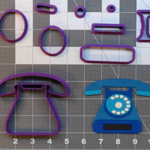 Rotary Phone 266-A854 Cookie Cutter Set 4 inch