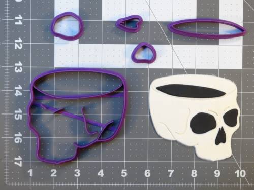 Skull Cup 266-C231 Cookie Cutter Set 4 inch