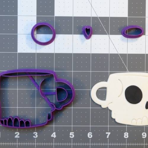 Skull Mug 266-C232 Cookie Cutter Set 4 inch