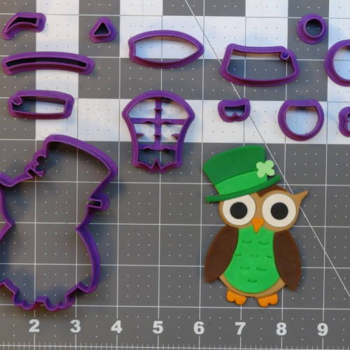 St. Patrick's Day Owl 266-A818 Cookie Cutter Set 4 inch