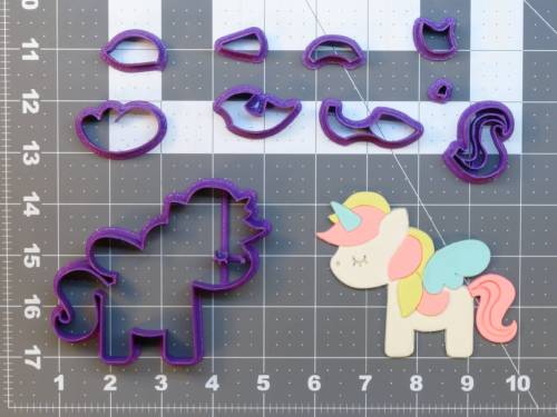 Unicorn 266-A174 Cookie Cutter Set 4 inch