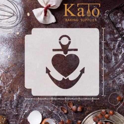 Anchor Heart 783-347 Stencil