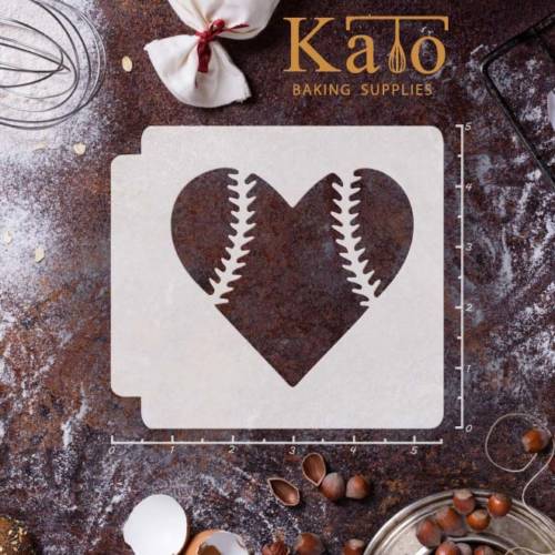 Baseball Heart 783-732 Stencil