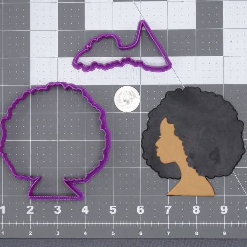 Afro Girl Head 266-H977 Cookie Cutter Set