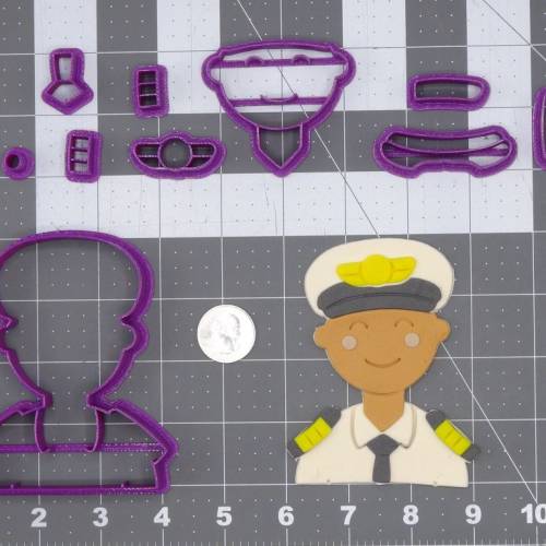 Airline Pilot 266-H183 Cookie Cutter Set