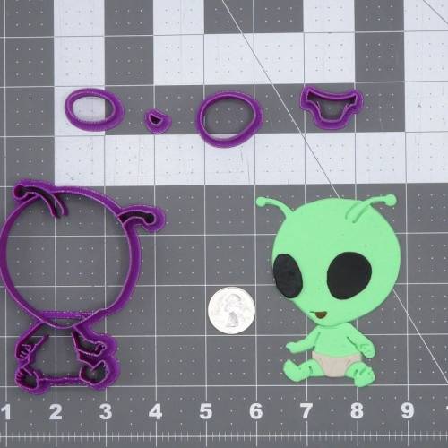 Alien Baby 266-I002 Cookie Cutter Set