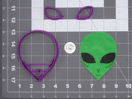 Alien Head 266-H885 Cookie Cutter Set