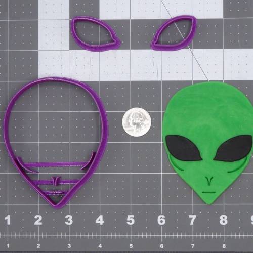 Alien Head 266-H885 Cookie Cutter Set