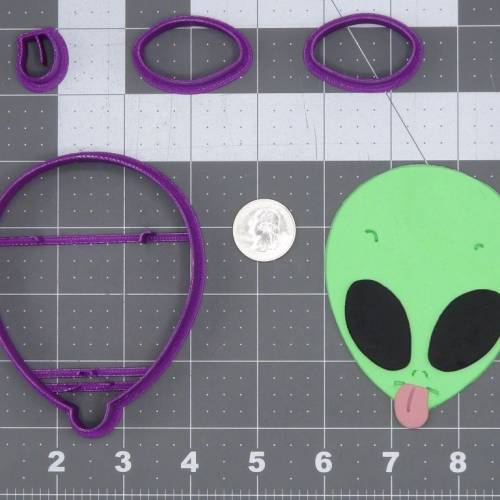 Alien Head 266-I336 Cookie Cutter Set