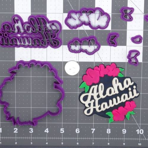 Aloha Hawaii 266-G066 Cookie Cutter Set