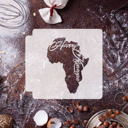 Africa Happy Kwanzaa 783-E325 Stencil