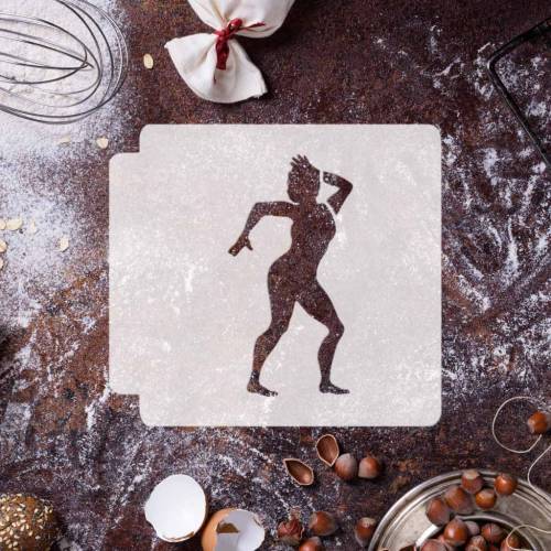 African Tribal Dancer 783-D048 Stencil