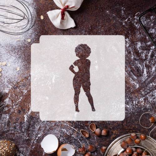 Afro Woman Body 783-G998 Stencil