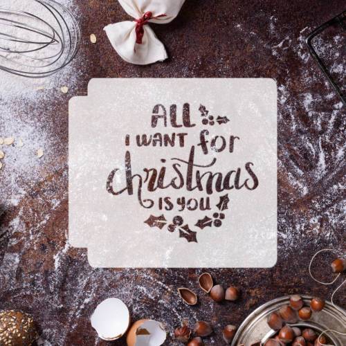 All I Want For Christmas 783-I119 Stencil
